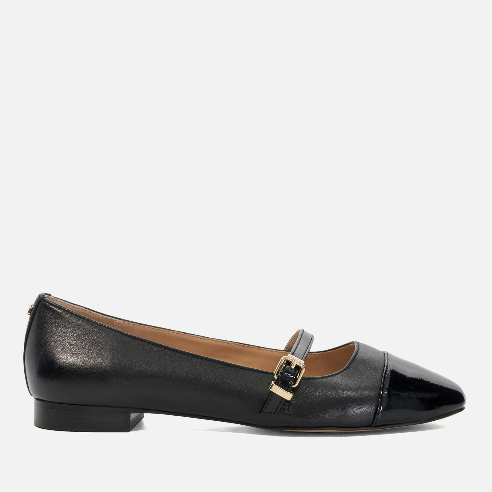 Womens Habits Leather Mary Janes - Black