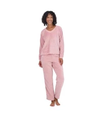 Women's Hacci Raglan Sleeve Top and Short Pajama Set, Zephyr Textured Cable, L Women's Hacci Raglan Sleeve Top and Short Pajama Set, Zephyr Textured Cable, L
