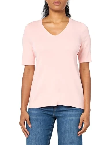 Women's Half Sleeve V Neck, Rosebud, M