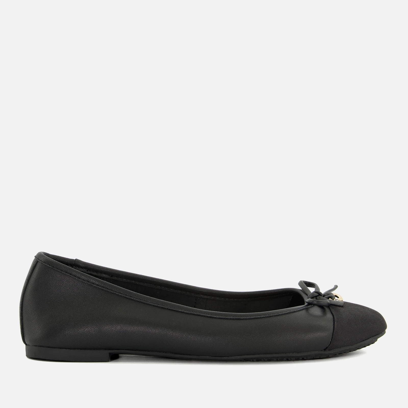 Womens Hallo Leather Ballet Flats - UK - Black