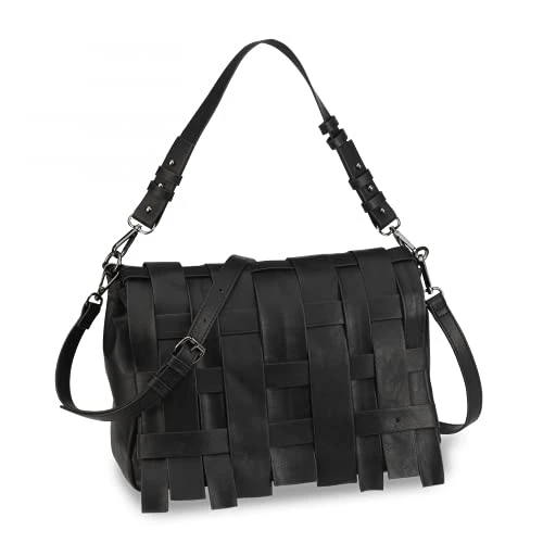 Women's Handbag 2-2-61012-27, Black Antic, One Size