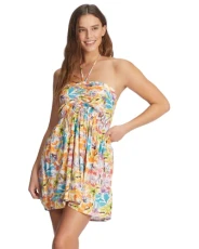 Women's Happy Hour Mini Dress, Snow White PUALANI Combo 231 Women's Happy Hour Mini Dress, Snow White PUALANI Combo 231