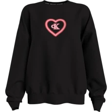 Womens Heart Sweatshirt Neon Heart M