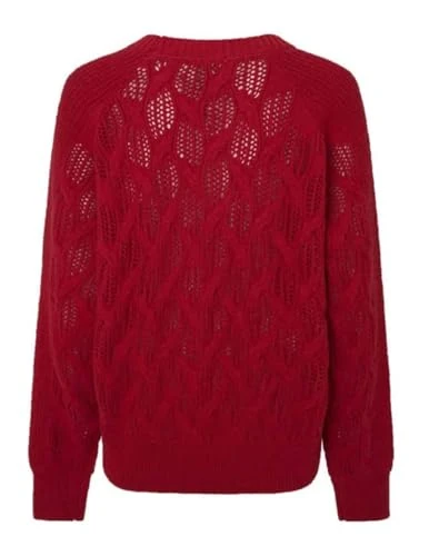 Women's Hedra Crew, Knitwear, Red, S