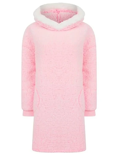 Women's Hetty Soft Fleece Chunky Loungewear Longline Pullover Hooded Top