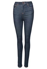 Women's High Rise Skinny Pants, Denim Indigo Rinse, 24W x 32L