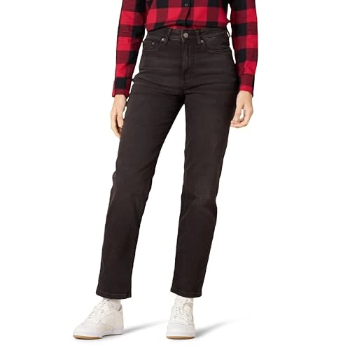 Women's High-Rise Straight Jean, Washed Black, 10-12