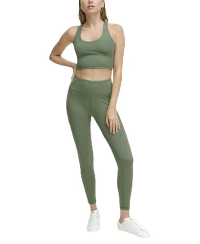 Women's High Waist 7/8 Tight Leggings, Duck Green, M