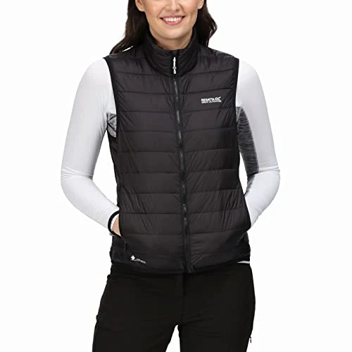 Womens Hillpack Quilted Insulated Bodywarmer Gilet - Black - 12