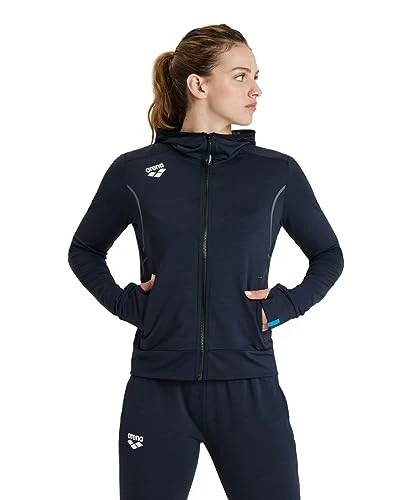 Women's Hooded Spacer Jacket, Black, XXS