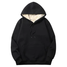 Women's Hoodies Fleece Lined Fall Winter Warm Casual Pullover Plain Black Hoodie Women Autumn Thermal Hoodie Oversized Sweatshirt Women Ladies Jumper with Pockets Plus Size S-7XL(Black,XXL)