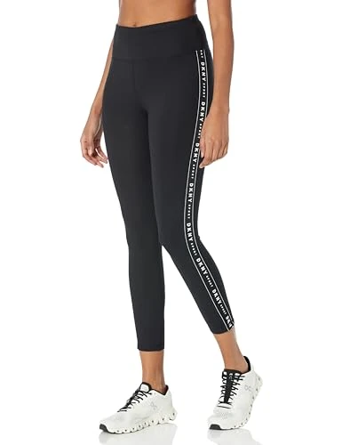 Women's HW 7/8 Legging Logo Taping, Black/Black, XL