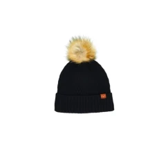 Women's Hw Cg Ladies Pom Pom Beanie Blk 22, Black, One Size UK Women's Hw Cg Ladies Pom Pom Beanie Blk 22, Black, One Size UK