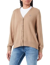 Women's ICON G Cotton Cardigan, Dark Khaki, S