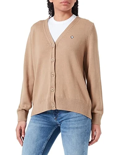 Women's ICON G Cotton Cardigan, Dark Khaki, S