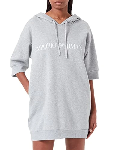 Women's Iconic Terry Night Dress, Light Grey Mix, S