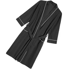 Women's Imitation Silk Pajamas Black Overalls for Men Gowns for Women Sleepwear Ladies Pajamas Ladies Dressing Gowns Nightgown Short Men and Women Tracksuit Fabric