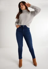 Womens Indigo Alexa Skinny Jeans