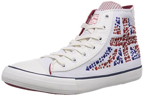 Women's Industry Studs High-top, White 800 White, 4.5 UK