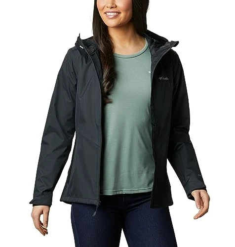 Women's Inner Limits Jacket, Waterproof Rain Jacket, Black, Size M