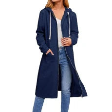 Women's Jackets Warm Wool Coat Elegant Cardigan Women's Coat Plain Long Sleeves Loose Zip Long Cardigan Coat Wool Coat Women's Warm Winter Jacket Trench Coat, blue, M Women's Jackets Warm Wool Coat Elegant Cardigan Women's Coat Plain Long Sleeves Loose Zip Long Cardigan Coat Wool Coat Women's Warm Winter Jacket Trench Coat, blue, M