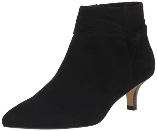 Women's Jani, Black Suede Leather, 12 Narrow