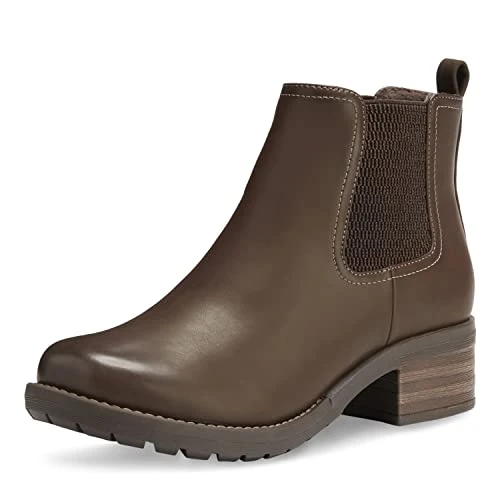 Women's Jasmine Chelsea Boot, Brown, 11 Wide US