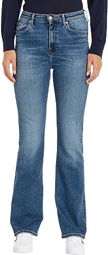 Women's Jeans Bootcut Leo Stretch, Blue (Leo), 34W / 30L