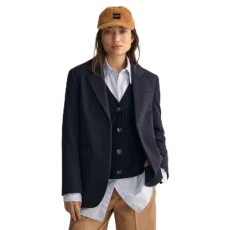 Womens Jersey Blazer Evening Blue M