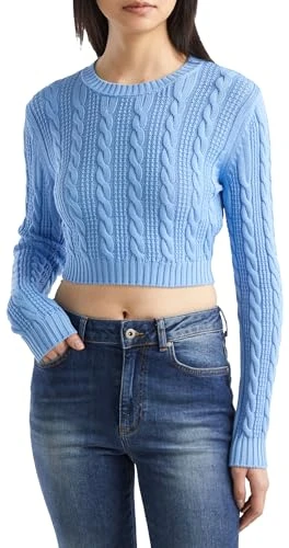 Women's Jersey G/C M/L 1594d108w Sweater, Periwinkle 2a4, M