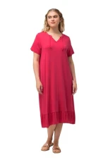 Women's Jersey-midikleid Dress, red, 20-22 Women's Jersey-midikleid Dress, red, 20-22