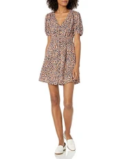 Women's Jersey Wrap Dresses, Jaffa Orange Multi, 8 Women's Jersey Wrap Dresses, Jaffa Orange Multi, 8