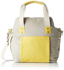 Women's Jiro _ Ltc3t4m Bowling Bag black Multicoloured (Beige/yellow)