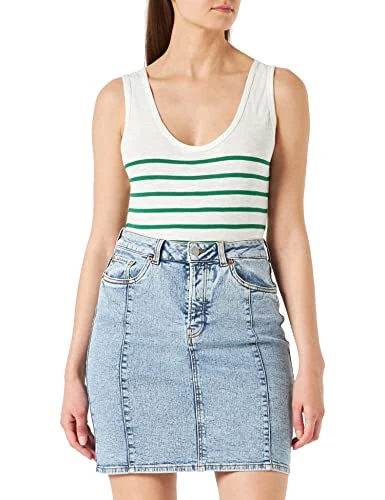 Women's Jjxx Jxmillie Hw Akm11 Sn Midi Skirt, Light Blue (Light Blue Denim), XS