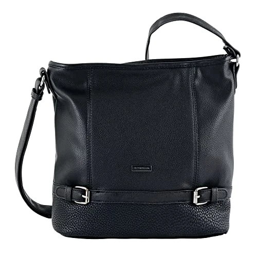 Women's Juna Shoulder Bag, Black, 30x28x10 cm (B x H x T)