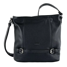 Women's Juna Shoulder Bag, Black, 30x28x10 cm (B x H x T)