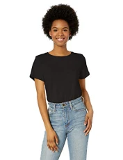 Women's Junior's One of Each Short Sleeve Crew Neck Tee Dress, Black, 28 Women's Junior's One of Each Short Sleeve Crew Neck Tee Dress, Black, 28