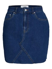 Women's Jxhazel Short Skirt Hw Rh AKM Ln, Medium Blue Denim/Detail:akm2, S
