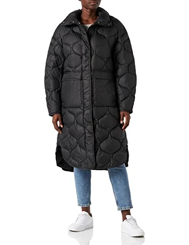 Women's Jxlenora Shiny Quilted Coat Sn, Black, M