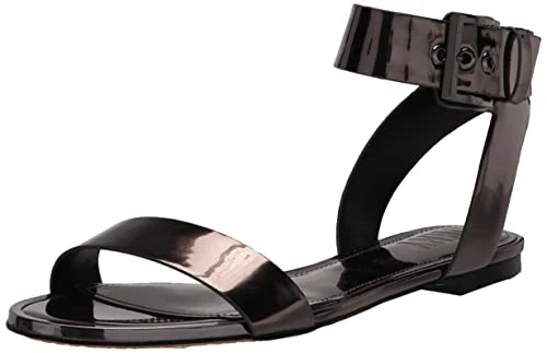 Women's K1363301-dkm-9 Flat Sandal, Dark Gunmetal, 7 UK