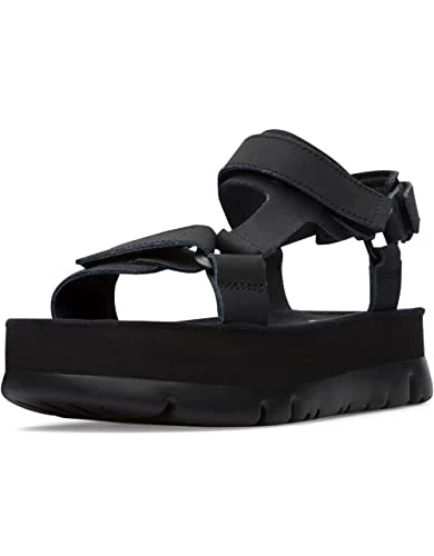 Women's K201037 Oruga Up Wedge Sandal, Black,6 UK