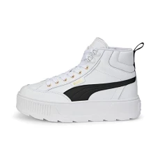 Women's Karmen MID Sneaker, White Black, 5 UK