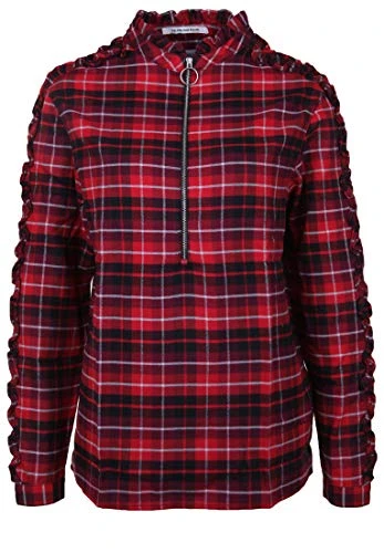 Women's Karo Hemd Blouse, Red (Red/White/Black Check 10), S