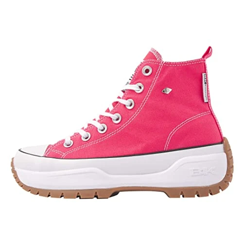 Women's Kaya MID Fly Sneaker, Hartes Rosa, 6 UK