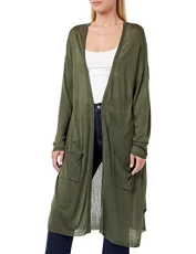 Women's KCsandy Cardigan Sweater, OLIVE, L