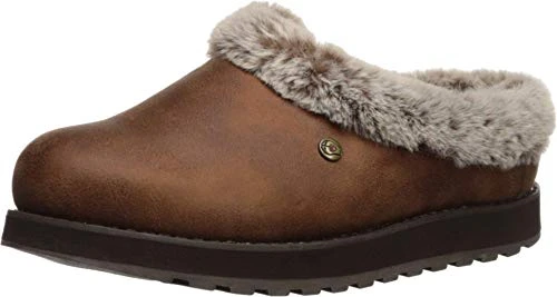 Women's Keepsakes - M Low Top Slippers, Brown Brown Micro Leather Faux Fur Line Brn, 6 UK