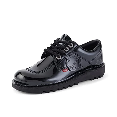 Women's Kick Lo Shoes | Extra Comfort For Your Feet | Added Durability, Patent Black, 6.5 UK