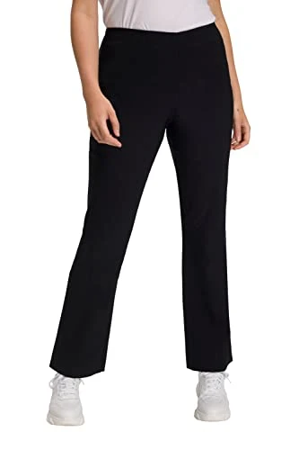 Women's Klassische Bengalin Hose L Trouser, Black (Black 10), 40W / 34L