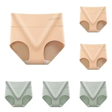Womens Knickers Multipack High Waisted Cotton Underwear Briefs Full Back Coverage Ladies Stretchy Soft Slight Tummy Contorl Pants Basic Breathable Panties Underpants for Daily Wear Spring Sale