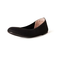 Women's Knit Ballet Flat, Black, 7 UK Wide